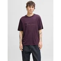 Jack & Jones Rundhalsshirt JJESTAR mit Pigmentprint und Baumwollgefühl Baumwolle, relaxed fit