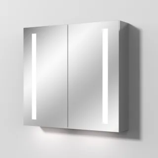 Sanipa Reflection Aluminium-Spiegelschrank ALEX 80 mit LED-Beleuchtung, AU3126L AU3126L