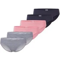 Schiesser Hüftslip 6er Pack Teens Girls 95/5 Organic Cotton (Spar-Set, 6-St) Slip - Baumwolle - Mit softem Bund, Bequemer Beinausschnitt