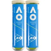 Dunlop Tennisball Australian Open - 8 Tennisbälle - Innendruckball - (2x 4er Dose)