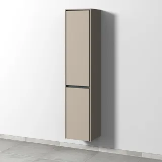 Sanipa Twiga Hochschrank mit 2 Türen, Sandgrau-Matt, SY10167 SY10167