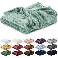 Wohndecke Kuscheldecke, Fleecedecke, Wolldecke flauschig und weich, Lavea, Sofadecke, Atmungsaktiv & Hautfreundlich, Decke