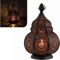 Marrakesch Orient & Mediterran Interior Teelichthalter Orientalisches Indisches Windlicht Ziva (1 St), Handarbeit