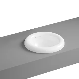 VitrA Liquid Einbauschale rund d: 40 cm Weiß Hochglanz mit Oberflächenveredelung,7311B403-0016 7311B403-0016