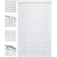 Sekey Jalousie Aluminium-Jalousie Klemmfix ohne Bohren für fenster Sichtschutz, freihängend, 25mm Alu-Lamellen, Klemmfix ohne Bohren, inkl. Zubehör