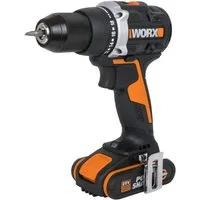 Worx Akku-Bohrschrauber WX102 NITRO, max. 2000 U/min, (Set), Brushless-Motor, 2-Gang-Getriebe, inkl. 2 Akkus & Ladegerät