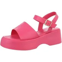Ital-Design Damen Freizeit Plateausandaletten (86526909) Keilabsatz/Wedge Keilsandaletten in Pink