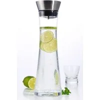 Spetebo Wasserkaraffe Glas Karaffe mit Ausgießer - 1 Liter, (1 Karaffe, 1-tlg., Wasserkaraffe aus Glas), mit Sieb und Ausgießer
