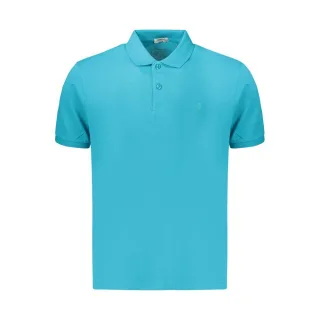 Coveri Moving Azzurro Baumwoll Herren Polo