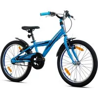 Rezzak Kinderfahrrad Kinderfahrrad Jungen 20 Zoll – mit Rücktrittbremse – Blau, 1 Gang
