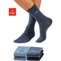 H.I.S Socken Herren Basic Comfort Socken (Packung, 4-Paar, Gr. 43-46 bis 47-48) mit druckfreiem Bündchen