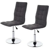 MCW Esszimmerstuhl MCW-C41-2-h Stoff (Set, 2 St), 2er-Set, 360° drehbar, Sitzhöhe variabel verstellbar, Fußbodenschoner