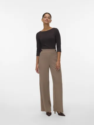 VERO MODA - VMPANDA MODAL 3/4 TOP JRS NOOS Chocolate Torte - Gr. - M