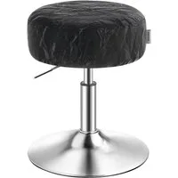 VASAGLE Barhocker Schminkhocker, Drehhocker, für Schlafzimmer (1 St), Schminkstuhl, Sitzhocker 360° drehbar, PU, dicke Polsterung