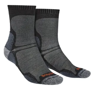 Bridgedale - Herren Wandern Ultraleichte Merinowolle Socken - Schwarz