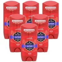 Old Spice Deo-Stift 6 x Old Spice Captain Deostick XXL je 85ml Deo für Männer 24/7 Frische