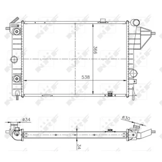 NRF Motork?hler Opel Vectra A 513508A