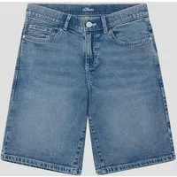 s.Oliver Jeansshorts Jeans-Hose Bermuda Jeans / Loose Fit / Mid Rise / Wide Leg