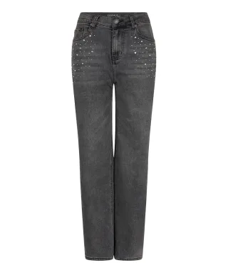 Esqualo - Jeans mit Verzierung grau - Gr. - 36