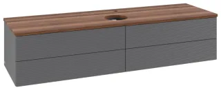 Villeroy & Boch Waschtischunterschrank Antao L25_5 1600x360x500mm mit Beleuchtung mit Struktur FK/AP L25152GK