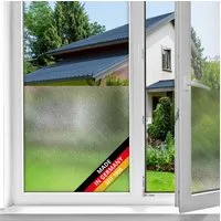d-c-fix Fensterfolie Milky Sichtschutzfolie selbstklebend Milchglasfolie für Fenster innen, Spürbar geprägte Oberfläche, lichtdurchlässig & rückstandslos entfernbar