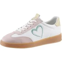 MARCO TOZZI by GMK Plateausneaker, Freizeitschuh, Halbschuh, Schnürschuh mit seitlichem Herz-Detail