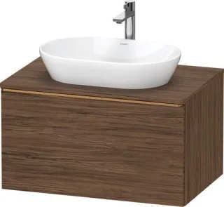 Duravit D-Neo Konsolenwaschtischunterbau wandhängend Nussbaum dunkel Matt 800x550x459 mm - DE4947004 DE4947004210000