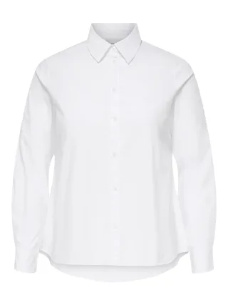 ONLY CARMAKOMA - CARDEA L/S FITTET SHIRT WVN Bright White - Gr. - 48