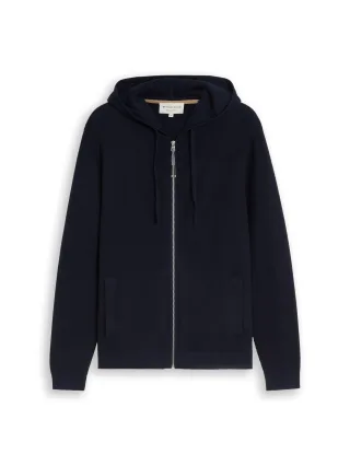 Tom Tailor - Strickjacke mit Kapuze sky captain blue - Gr. - XL