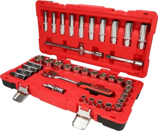 KS Tools 1/2" CHROMEplus Steckschlüssel-Satz, 39-tlg - 958.0639