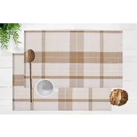 OTTO home Platzset Candise, (2-St), 45 x 30, Karomuster, weiche Haptik, Esszimmer, Wohnzimmer, Küche