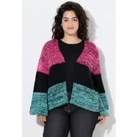 Angel of Style Strickjacke Strickjacke offen Straight Fit Streifen