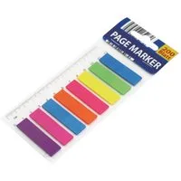 Haftnotizblock Pagemarker Farbig 8x25 Blatt - Haftmarker Klebezettel, Pagemarker Haftstreifen Notizzettel Lesezeichen Bürobedarf