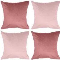 Amilian Kissenbezüge - 4er Set Kissenbezug - Zierkissenbezüge - Kissenhüllen, (4 Stück), 40x40 cm, Kissenhülle für Kissen, Zierkissen, Sofakissen, Dekokissen