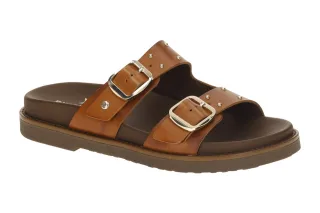 Pikolinos W7Z-0939 AITANA Damen Pantolette Echtleder braun Blockabsatz