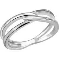 Firetti Fingerring Schmuck Geschenk Silber 925 Silberring Ring verschlungen, mit Zirkonia (synth)