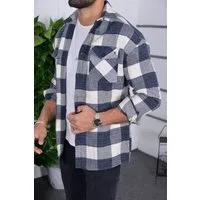 Megaman Jeans Flanellhemd Herren Holzfällerhemd Flanellhemd Kariert Freizeithemd Jacke