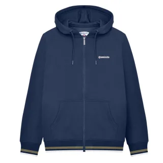 Lambretta - "SS25" Hoodie mit durchgehendem Reißverschluss für Herren (Marine/Khaki)