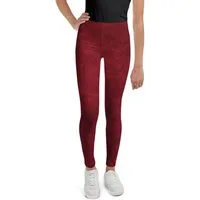 DECALVIBES Leggings Mädchen Leggings für Kinder & Jugendliche Lava Red 4-Wege-Stretch, weiches Material, formstabil, komfortabler Sitz