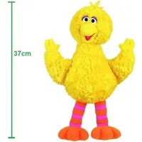Sesamstrasse Kuscheltier Sesamstrasse Kuscheltier Bibo Kuscheltier Plüsch Figur 37 cm (1-St), Super weicher Plüsch Stofftier Kuscheltier für Kinder zum spielen