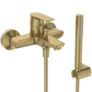 Ideal Standard Badearmatur Aufputz Connect Air m.HB-Set Ausladung 174mm Brushed Gold, A7056A2 A7056A2