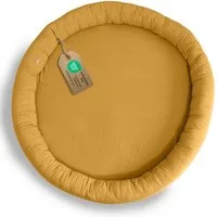 lilimaus Bodenkissen Sitzkissen für Kinder aus Musselin - Spielmatte & Kuschelecke, mit zarter Rüscheneinfassung - zum Lesen, Spielen & Kuscheln