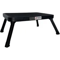 PROREGAL® Tritthocker klappbar Kunststoff -Trittfläche 18x48x31cm Traglast 150kg Schwarz