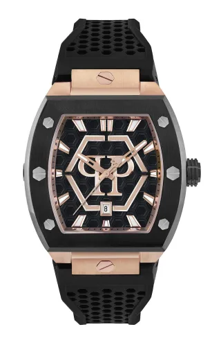 Philipp Plein The Hexagon Phantom Schwarz Herren Armbanduhr PWPUA0124