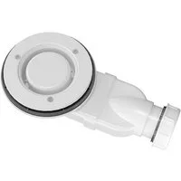AQUABATOS Ablaufgarnitur Duschablauf Dusche flach 90mm ohne Decke Abgang waagerecht (Duschwannenablaufgarnitur Duschwannen Abfluss Bodenabläufe Bodeneinläufe)
