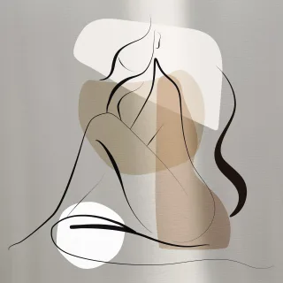 Aludibondbild ART WOMAN VI