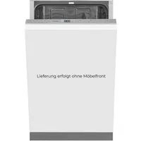 exquisit vollintegrierbarer Geschirrspüler EGSP2109-E-030E silber, 9 l, 9 Maßgedecke, Kompakt und ideal für kleine, schmale Nischen, kleine(Single)Haushalte