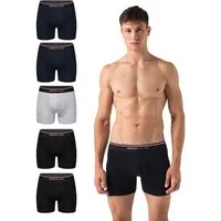 Burnell & Son Boxershorts Unterhosen aus Baumwolle für Herren Männer (Packung, Set, Spar-Pack, Spar-Packung, Spar-Set, 5-St., 5er-Pack) mit Komfortbund