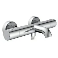 Schütte Wannenarmatur Monza Thermostat Badewannenarmatur mit Verbrühschutz, verchromt