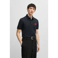 HUGO Poloshirt Dereso Slim Fit, Kurzarm, HUGO Weblabel